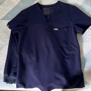 Figs navy blue scrub set